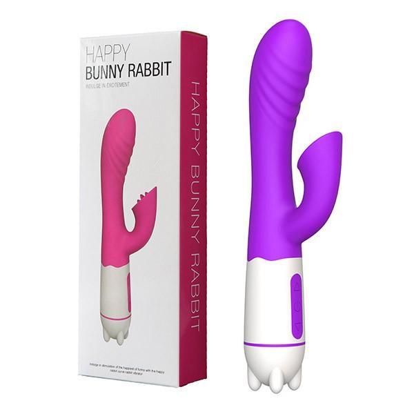 Happy bunny rabbit purple