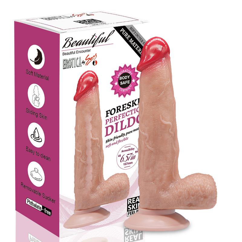 Foreskin Perfection Dildo 22 CM 