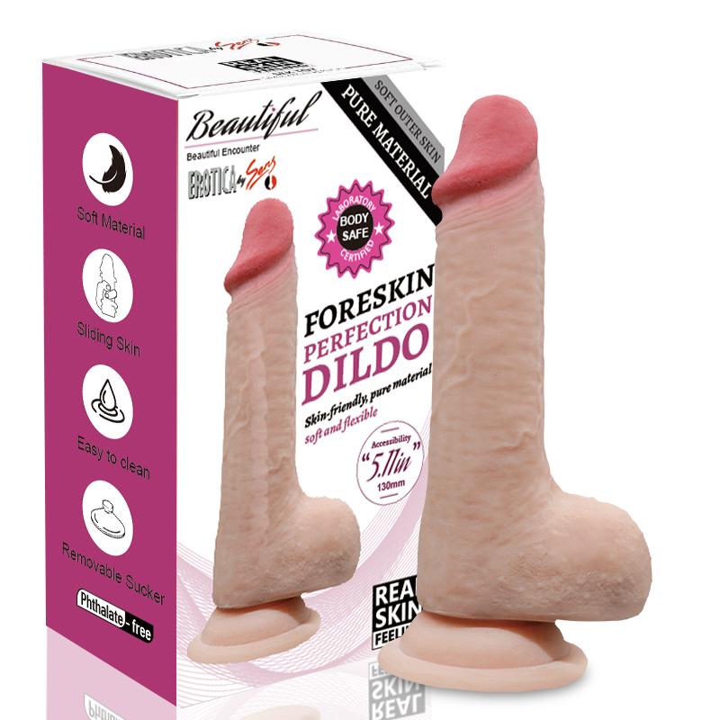 Foreskin Perfection Dildo 17.5 CM