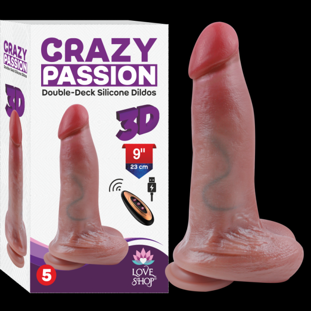 Çift Katmanlı Crazy Man 23cm Penis