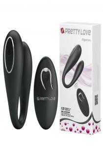 Pretty Love Algernon Siyah USB Şarjlı 12 Titreşimli Uzaktan Kumandalı Vibratör