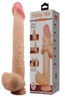 26 cm Kıkırdak Yapılı Çift Katmanlı Gerçekçi Dildo