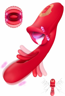 Dil Dudak Hareketli Güçlü Titreşimli 2 in 1 Oral Vibratör