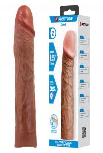 Melez Rengi Silikon Penis Kılıfı - Derek 