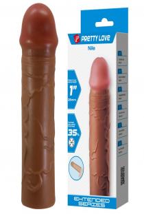 Melez Rengi Silikon Penis Kılıfı - Nile