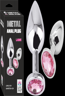 Anal metal plug Large